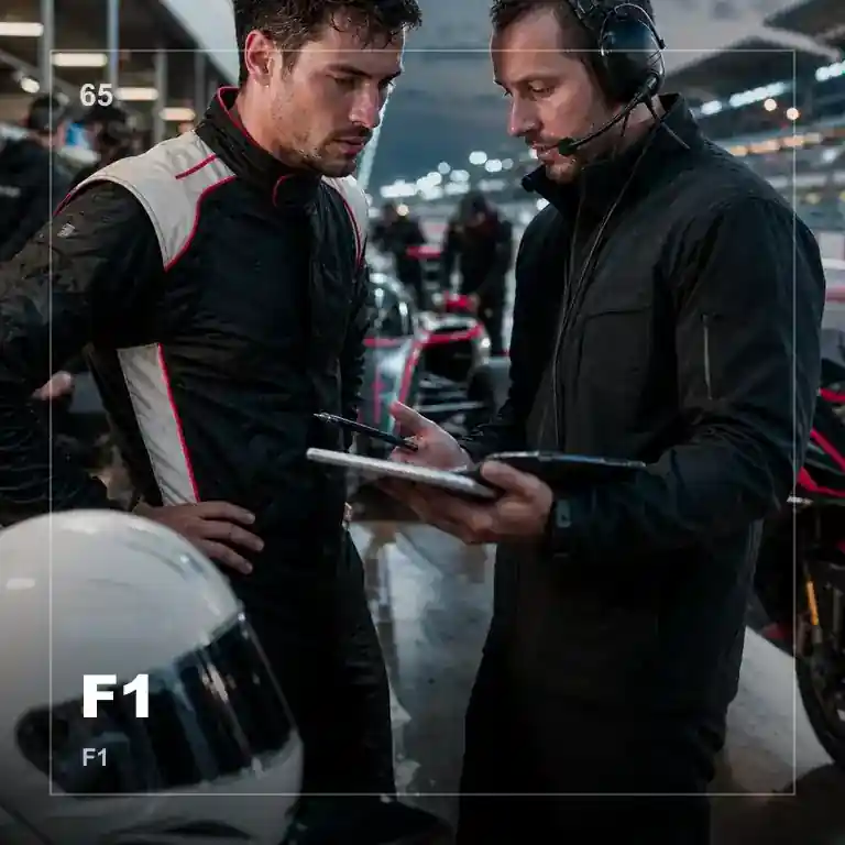 F1赛车赛事直播画面展示